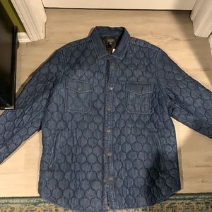 Nordstrom Mens Shop Quilted Indigo Jacket